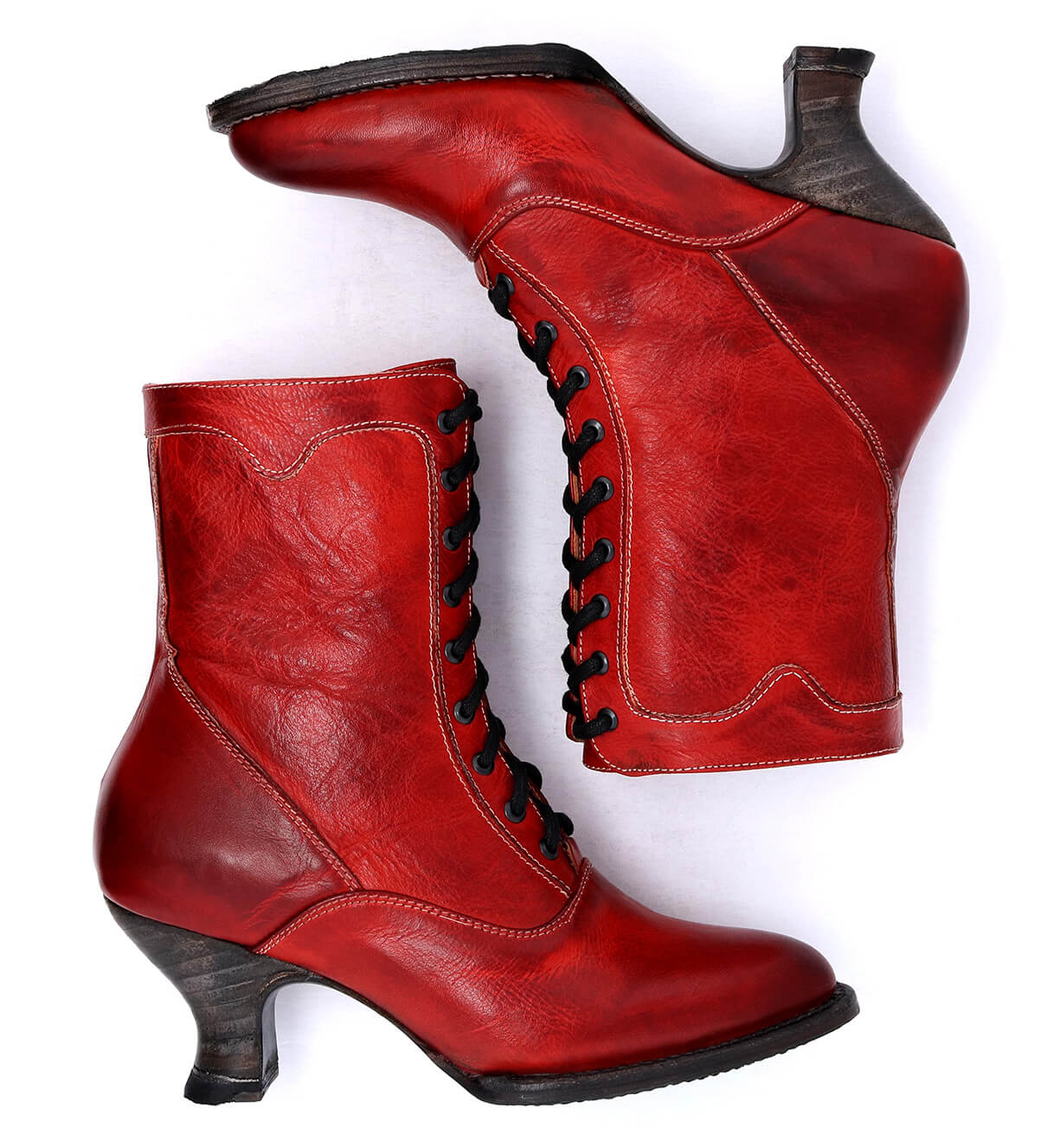 Red hot sale victorian boots